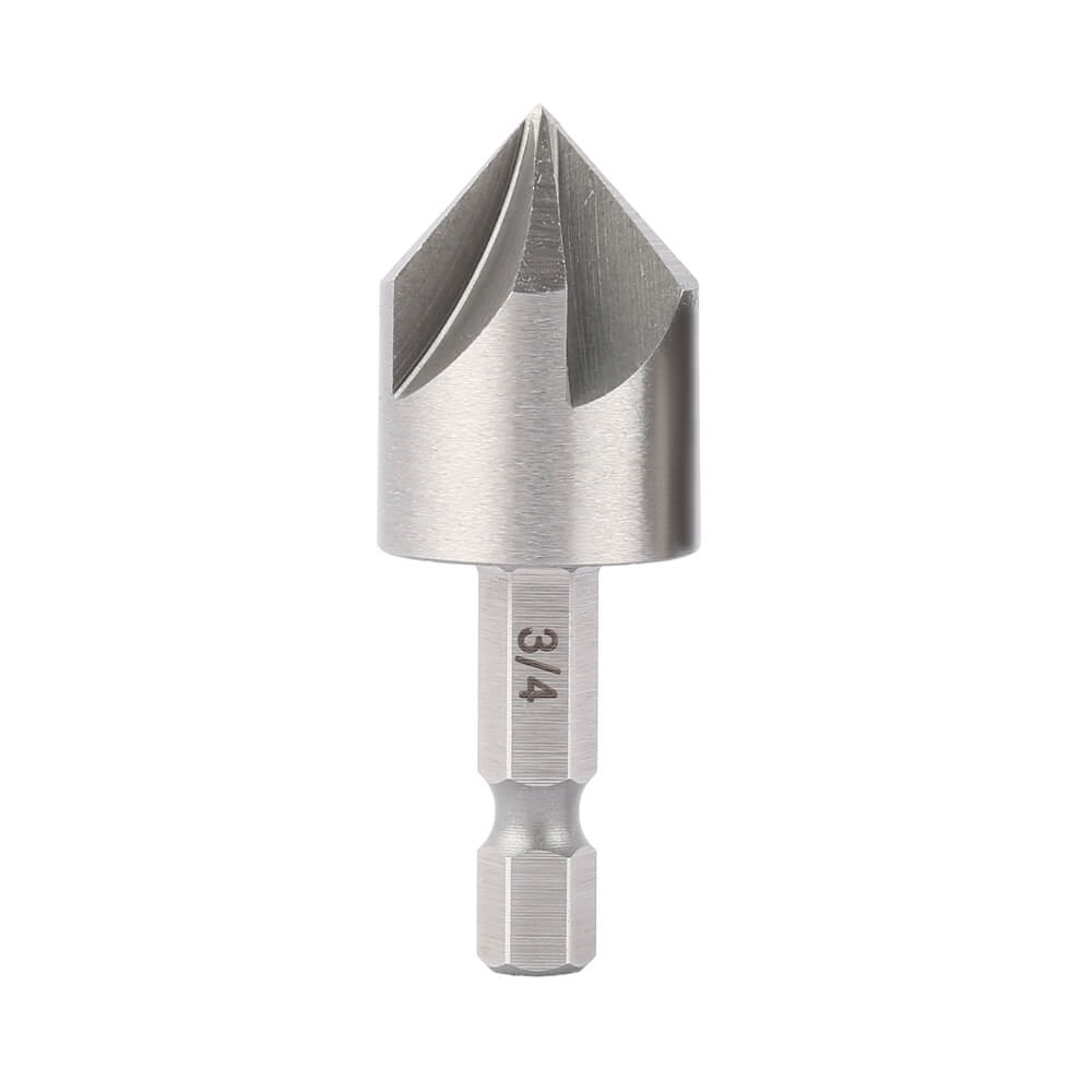 White Countersink With Hex Shank For Metal