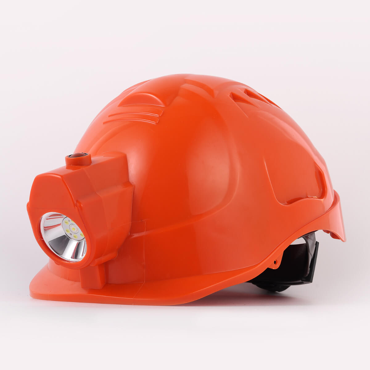 Safety Helmet Red With Lamp