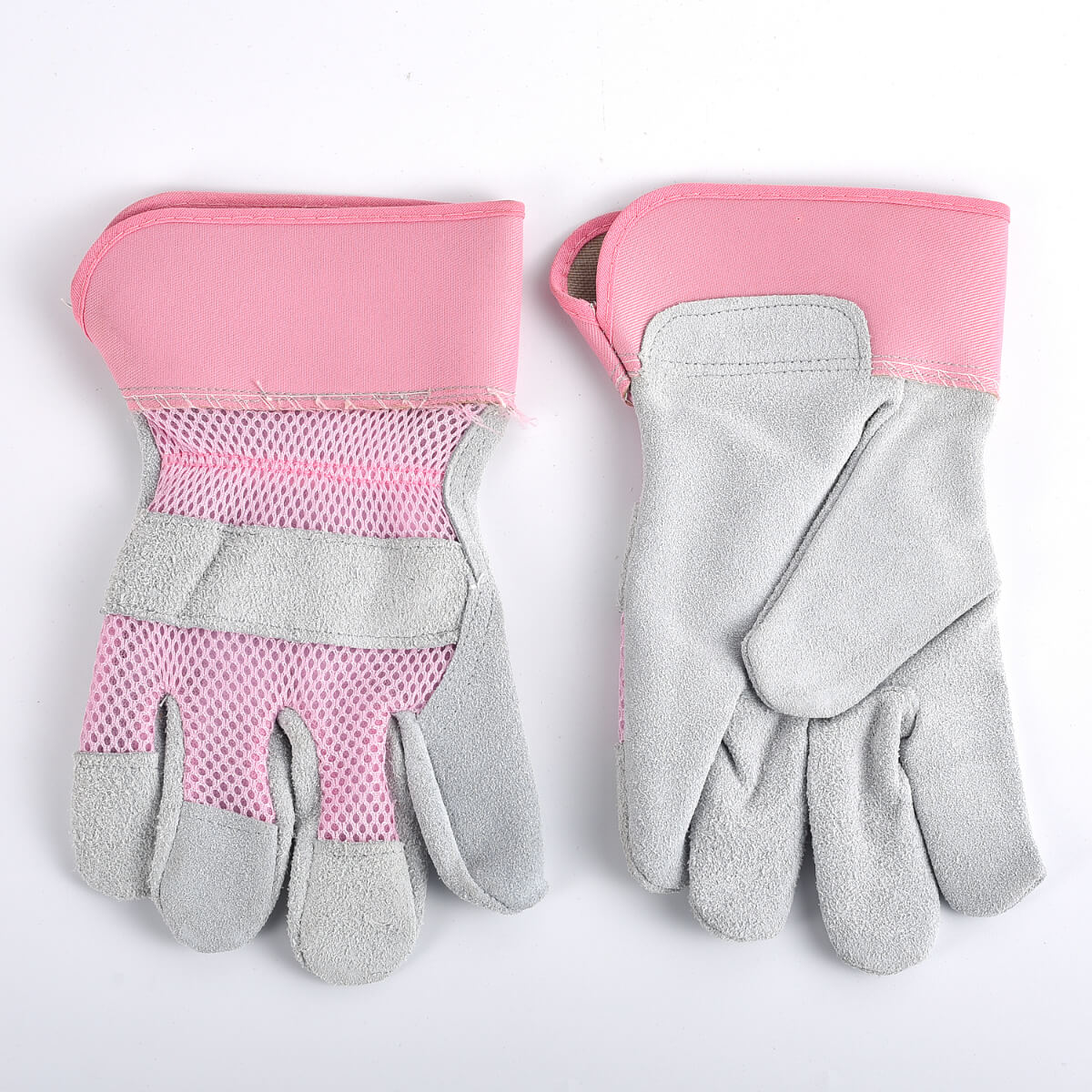 Pink Top Cowhide Gloves