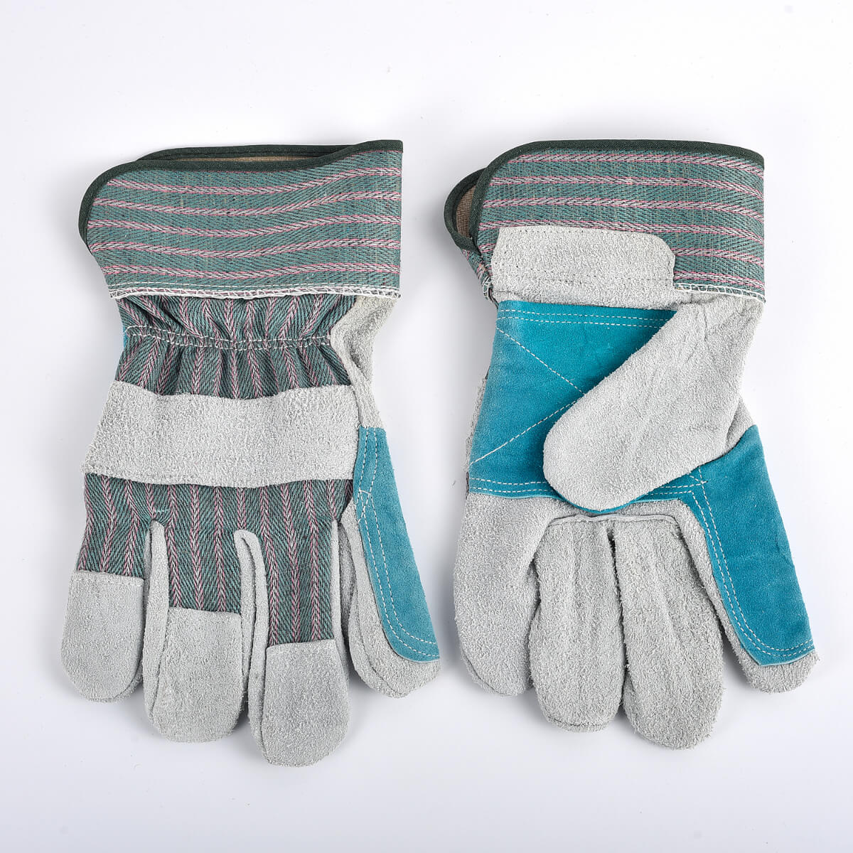 Green Top Cowhide Gloves